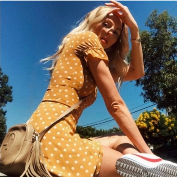 Reformation Arlene Polkadot Dress - Picture 1 of 7